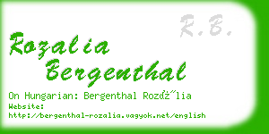 rozalia bergenthal business card
